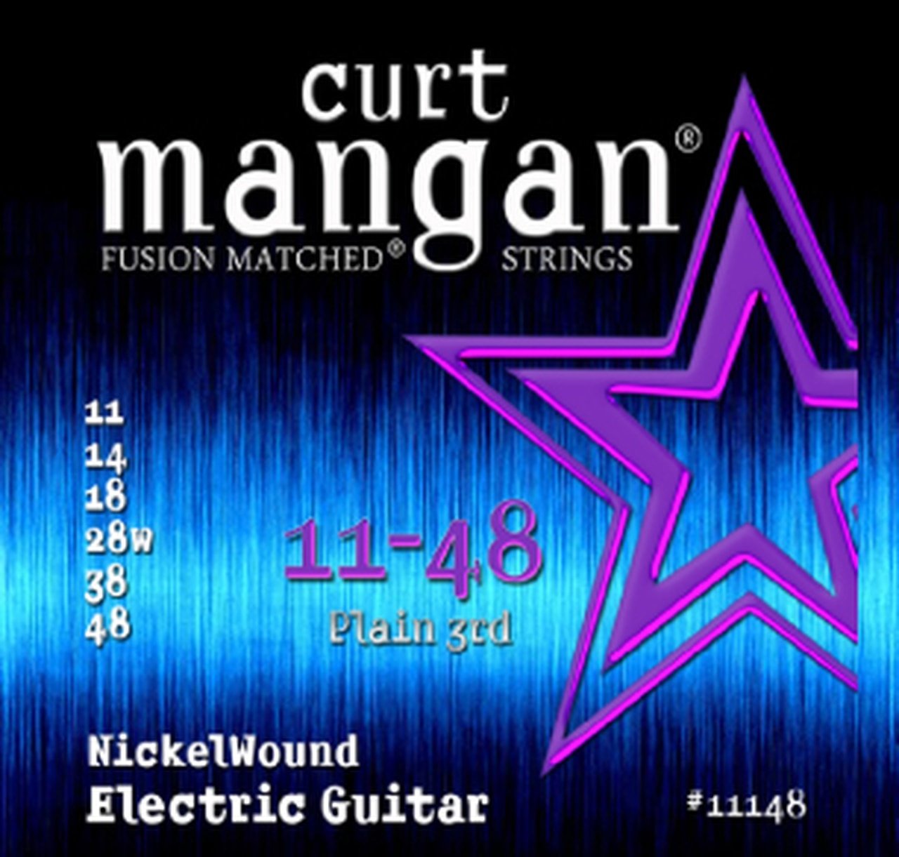 Curt Mangan 11148 electric guitar strings 011-048