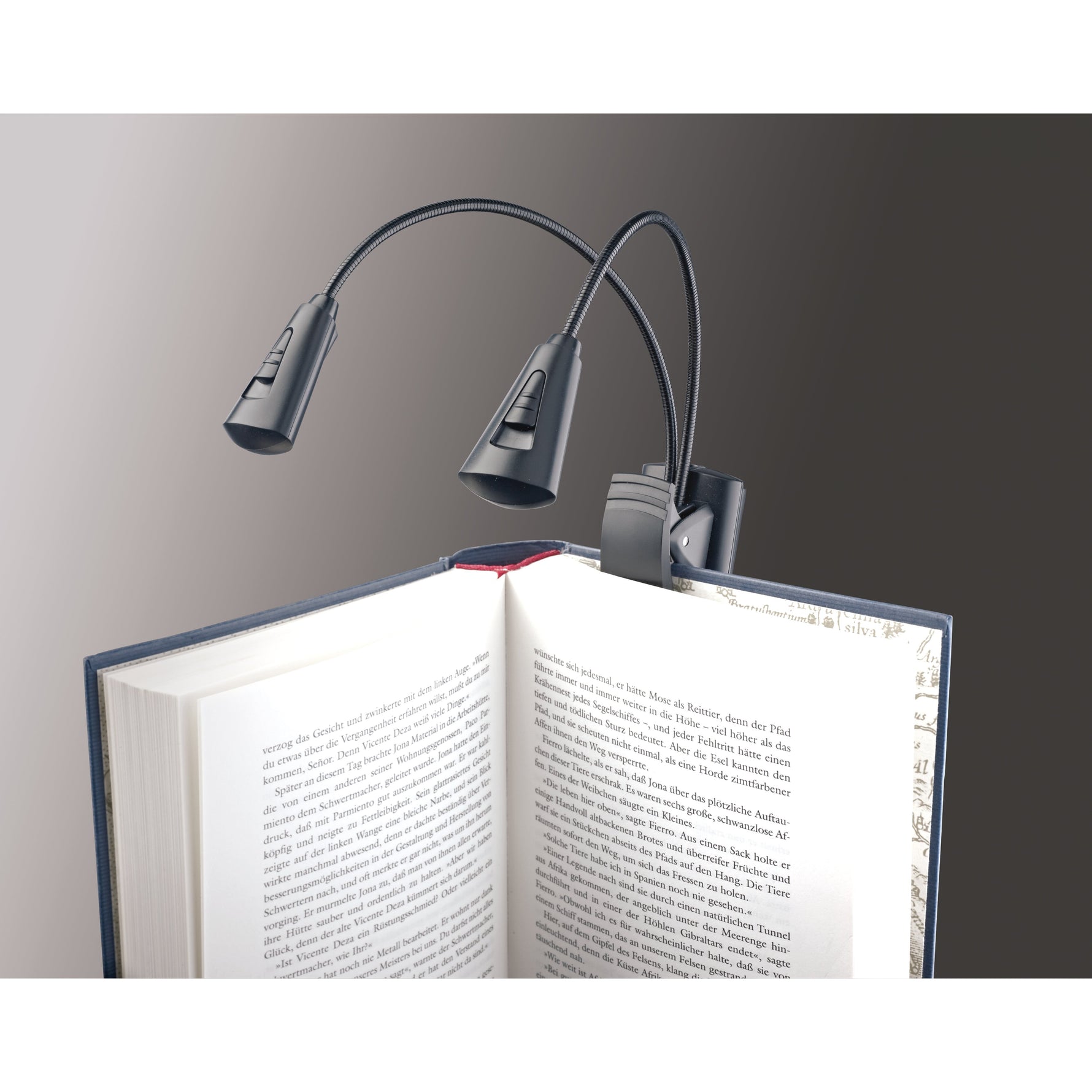 12244 Dubbele Flexilight voor bladmuziek met 2 led's