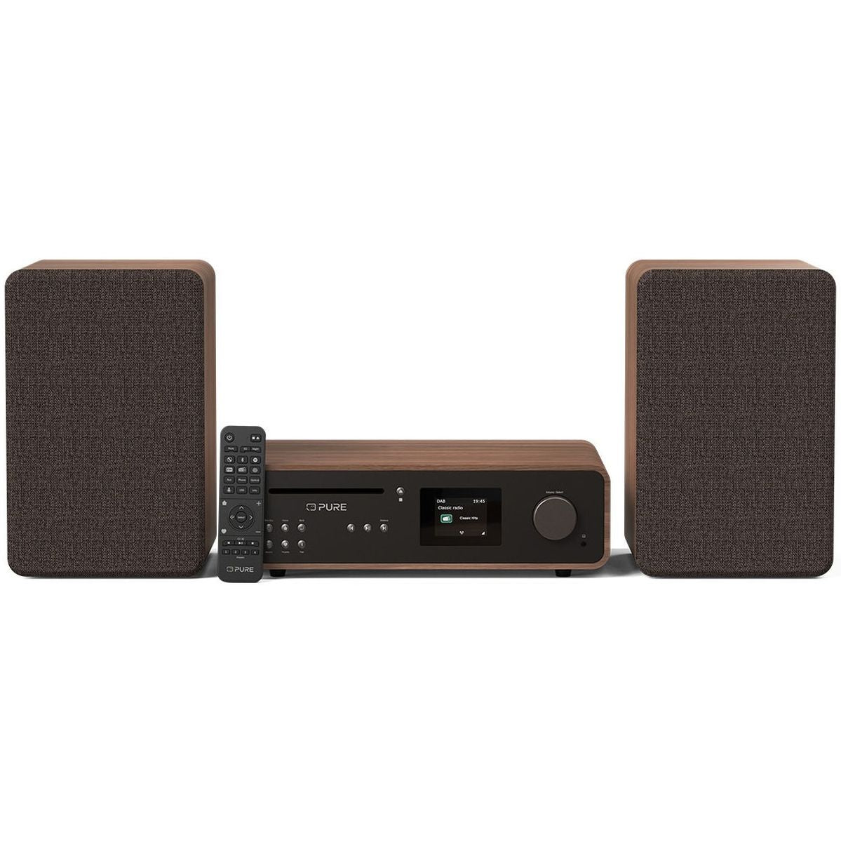 Pure Classic Stereo Coffee Koffie Zwart/Walnoot