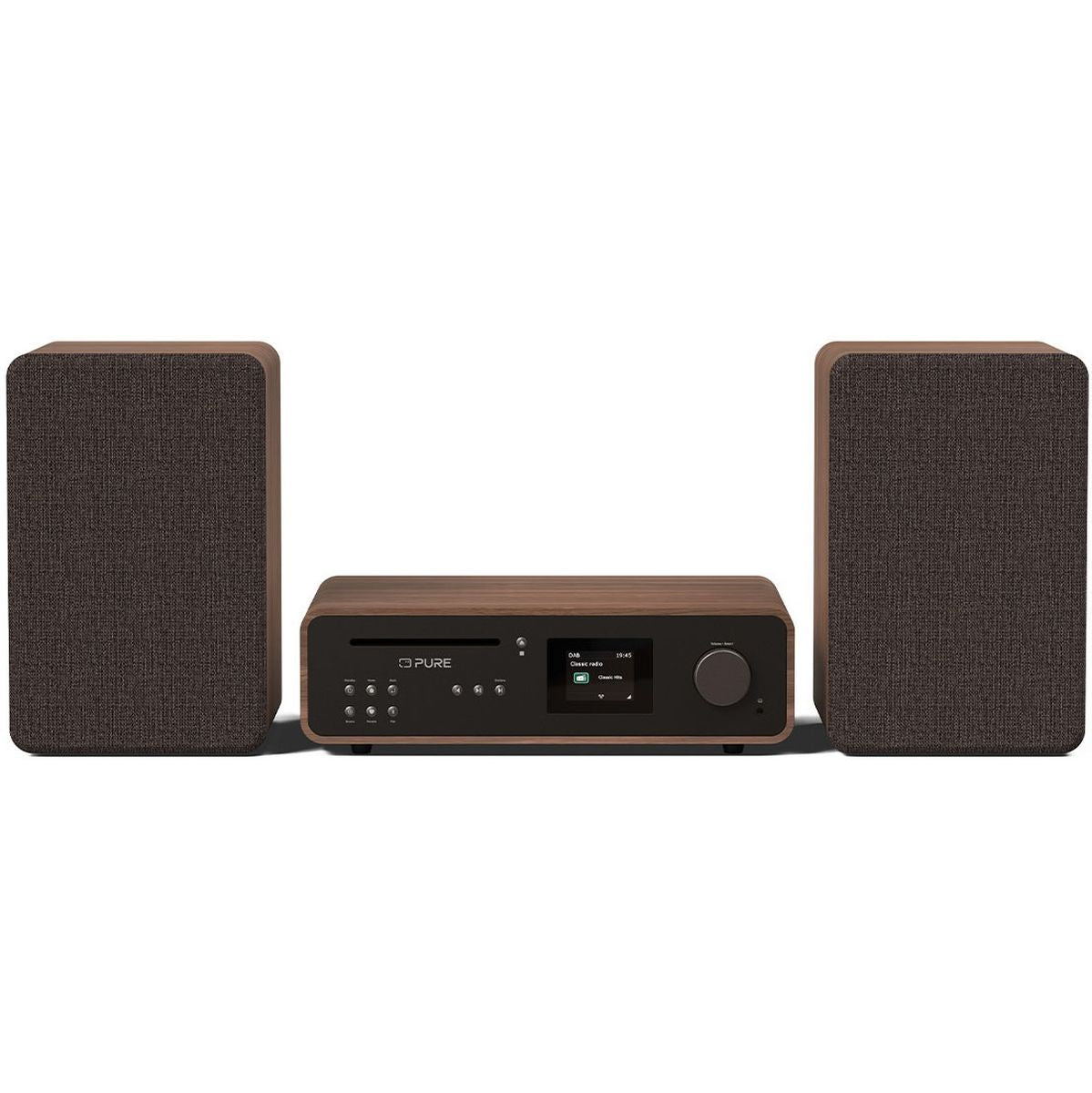 Pure Classic Stereo Coffee Koffie Zwart/Walnoot
