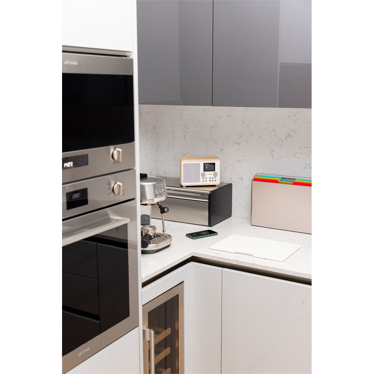 Pure Classic H4 Katoen Wit/Eiken Dab radio