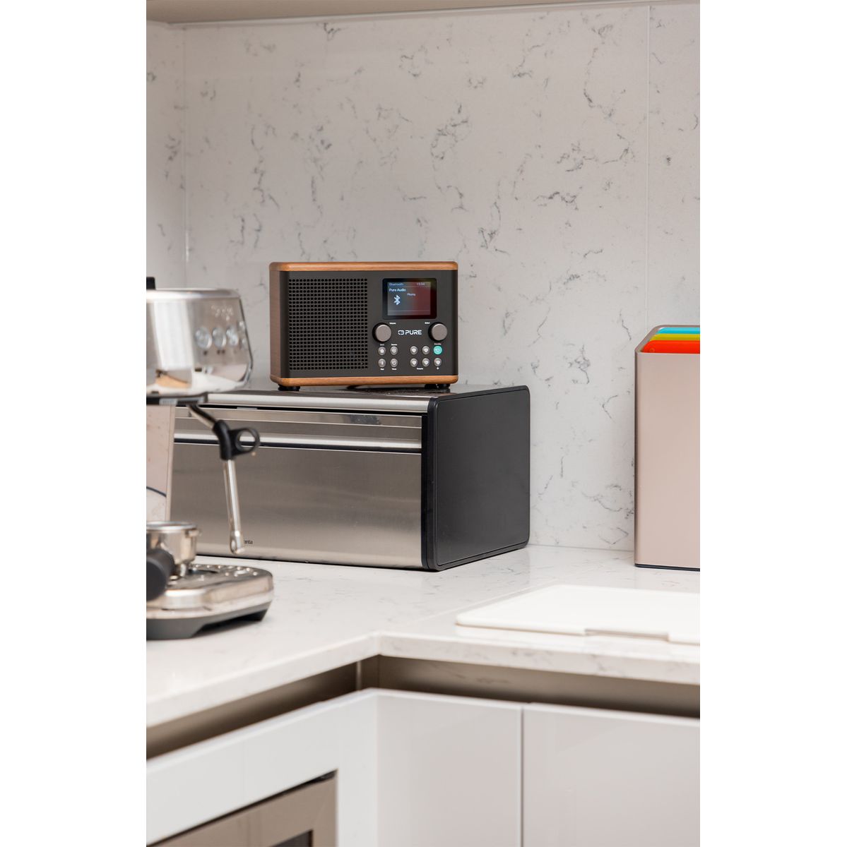 Pure Classic H4 Koffie Zwart/Walnoot Dab radio