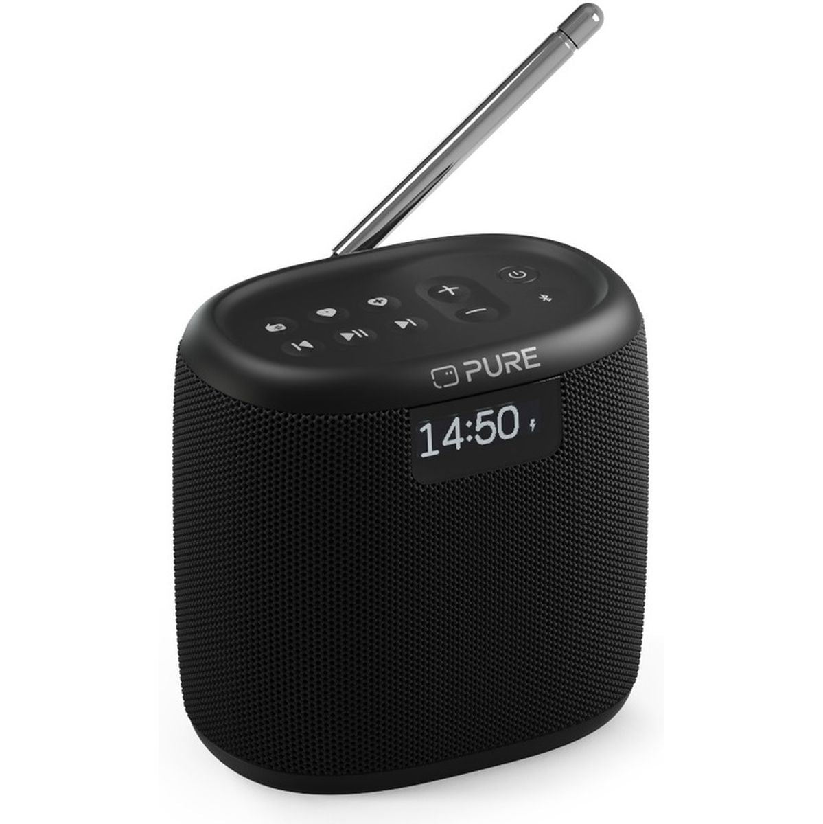 Pure Woodland Mini Zwart Dab radio