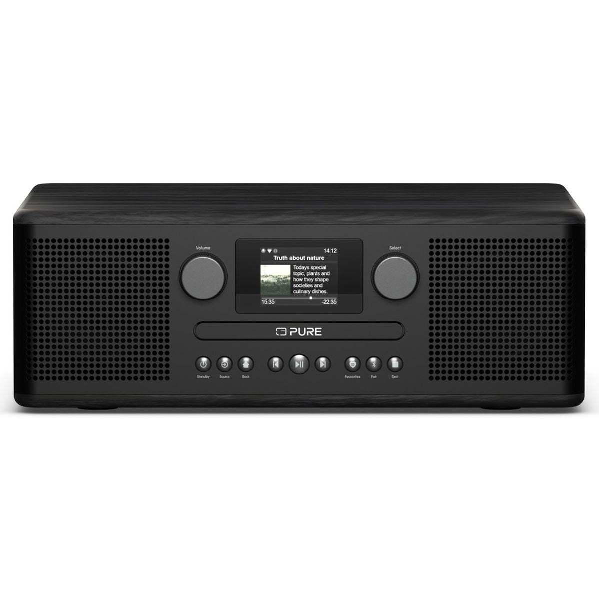 Pure Classic C-D6i Zwart/Essen Digitale radio met cd-speler