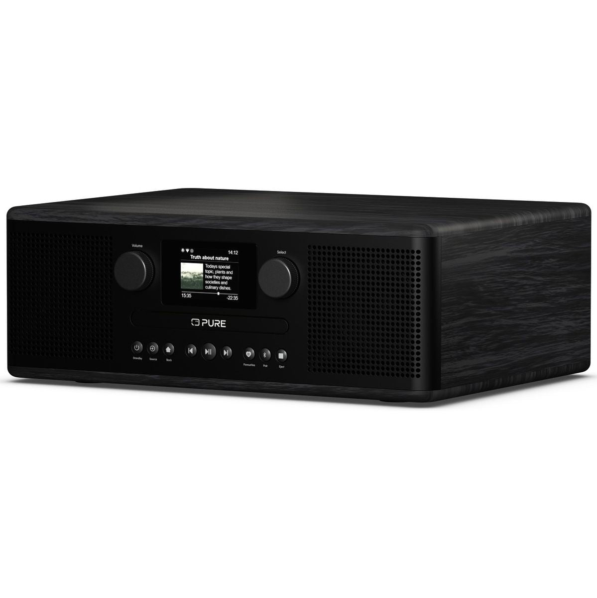 Pure Classic C-D6i Zwart/Essen Digitale radio met cd-speler