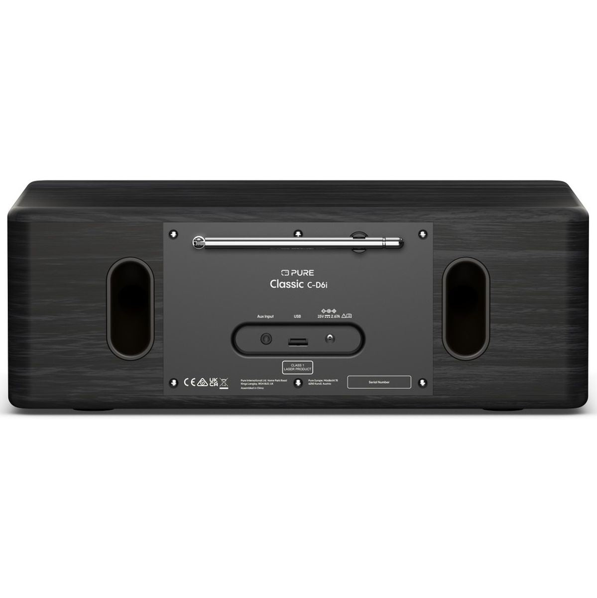 Pure Classic C-D6i Zwart/Essen Digitale radio met cd-speler