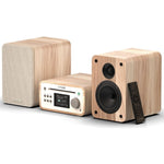 Pure Classic Stereo Mini Katoen Wit/Eiken