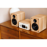 Pure Classic Stereo Mini Katoen Wit/Eiken