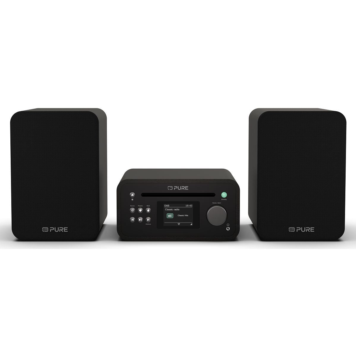 Pure Classic Zwart Stereo Mini