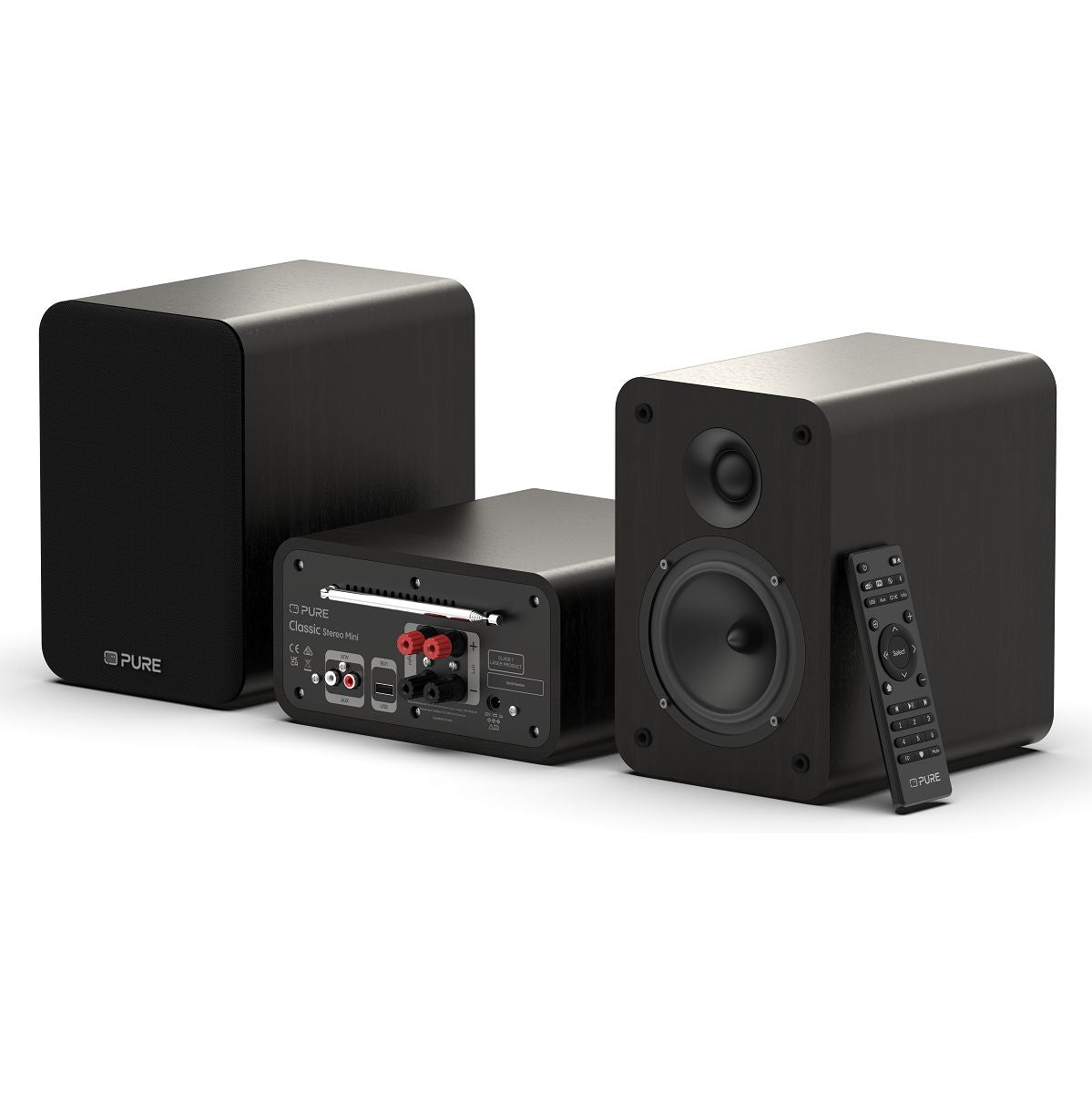 Pure Classic Zwart Stereo Mini