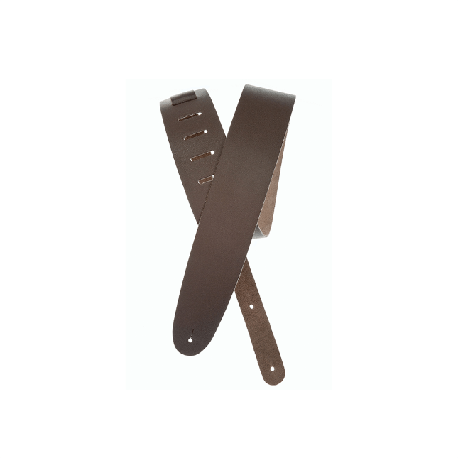 25BL01 Basic leren gitaar riem bruin