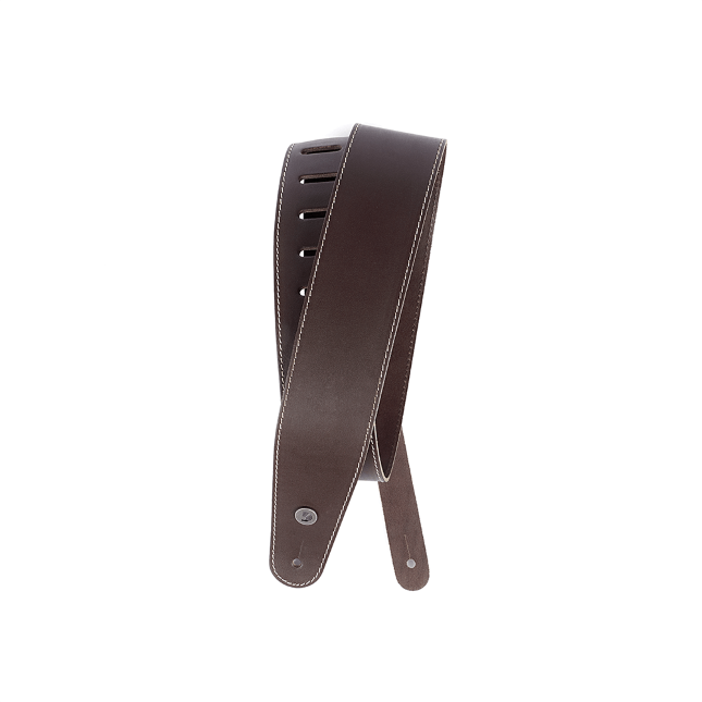 25LS01-DX Klassiek leren gitaar riem bruin