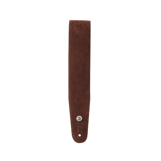 25SS01-DX Suede  gitaar riem cognac