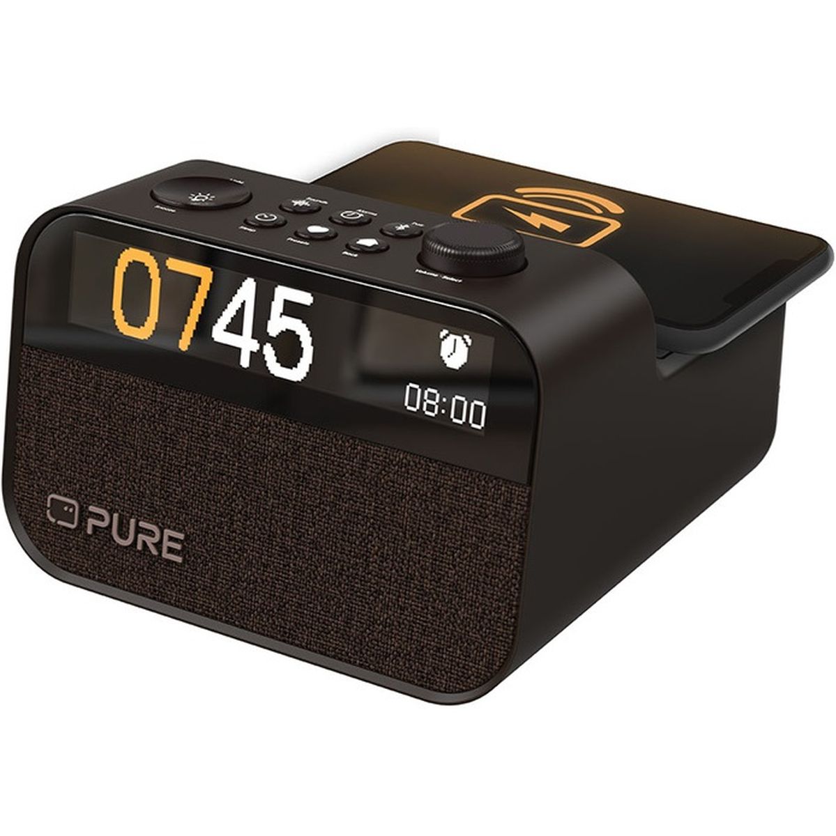 Pure Moment Charge Koffie Zwart Slaapkamer radio