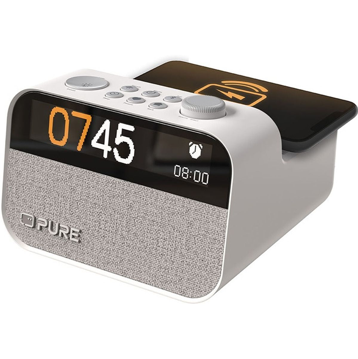 Pure Moment Katoen Wit Charge Slaapkamer radio