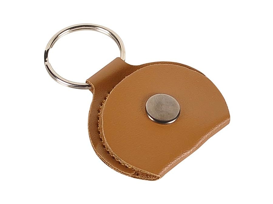 Rotosound Leather Pick Holder Keychain Brown