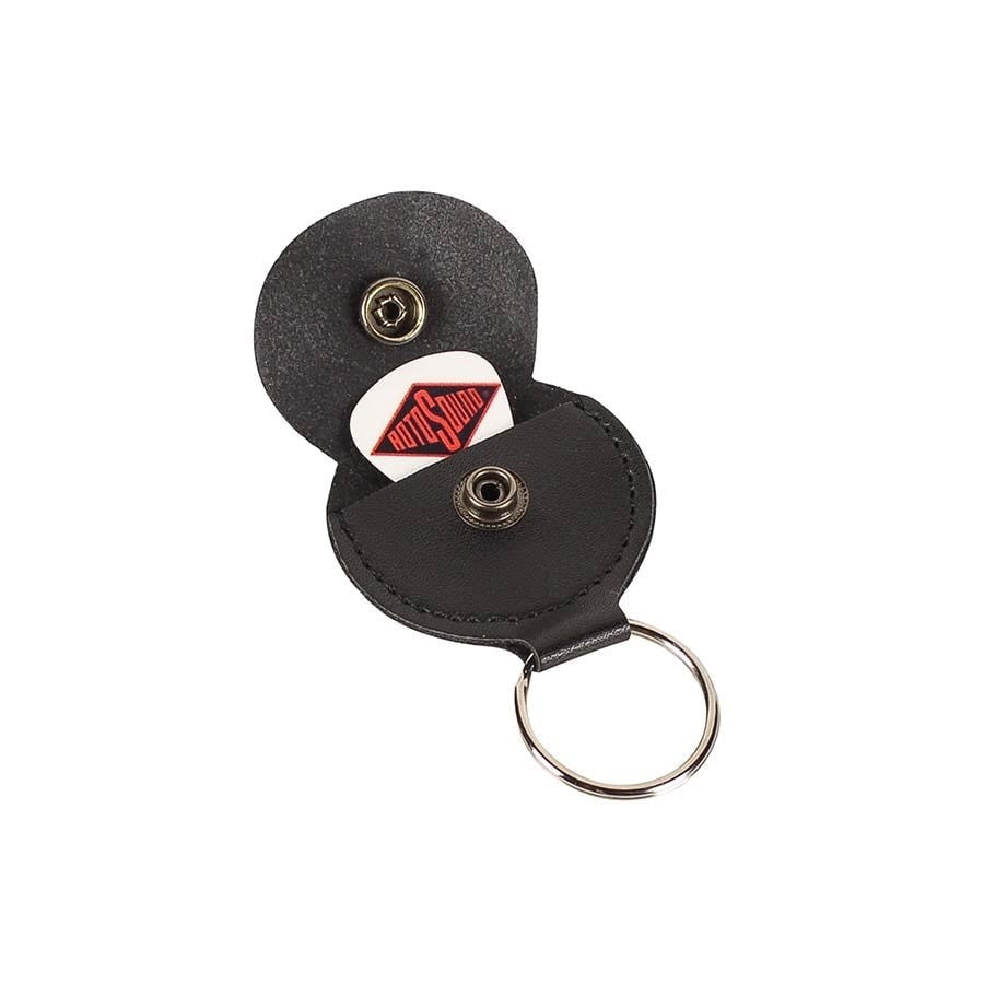 Rotosound Leather Pick Holder Keychain Black