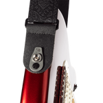 50TB01-RL Pad lock nylon gitaar riem monterey zwart