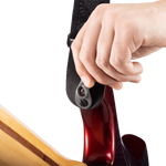 50TB01-RL Pad lock nylon gitaar riem monterey zwart
