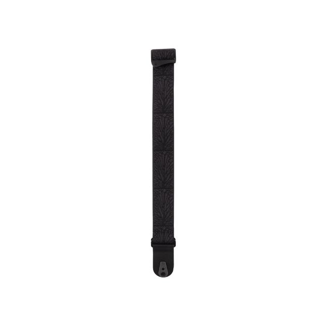 50TB02-RL Pad lock nylon gitaar riem lightning zwart