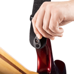 50TB02-RL Pad lock nylon gitaar riem lightning zwart