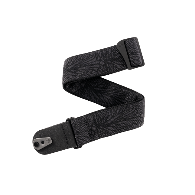 50TB02-RL Pad lock nylon gitaar riem lightning zwart