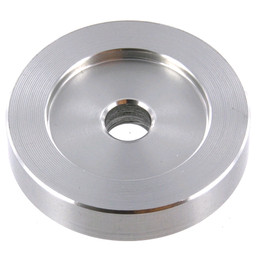 Metalen adapter voor 45 toeren platen - single vinyl