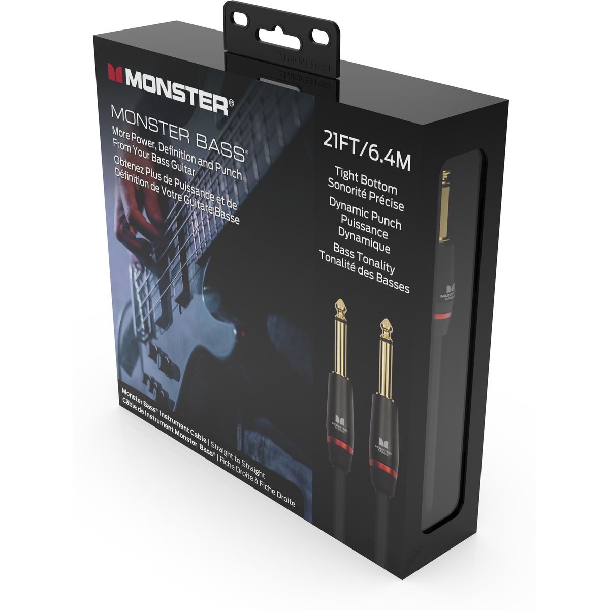 Monster Bass 21FT Instrument kabel 6,4 meter voor basgitaar
