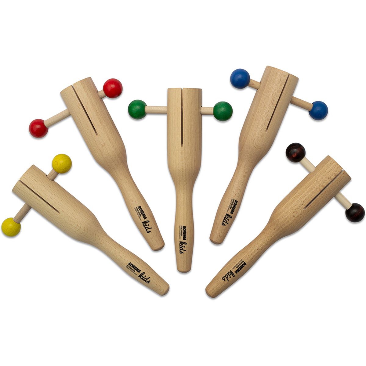 Rakatak Set 5 Rakataks: Yellow / Red / Green / Blue / Brown