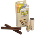 Small Percussion Set Shake Me Ø27mm Rosewood Claves Twin Shaker