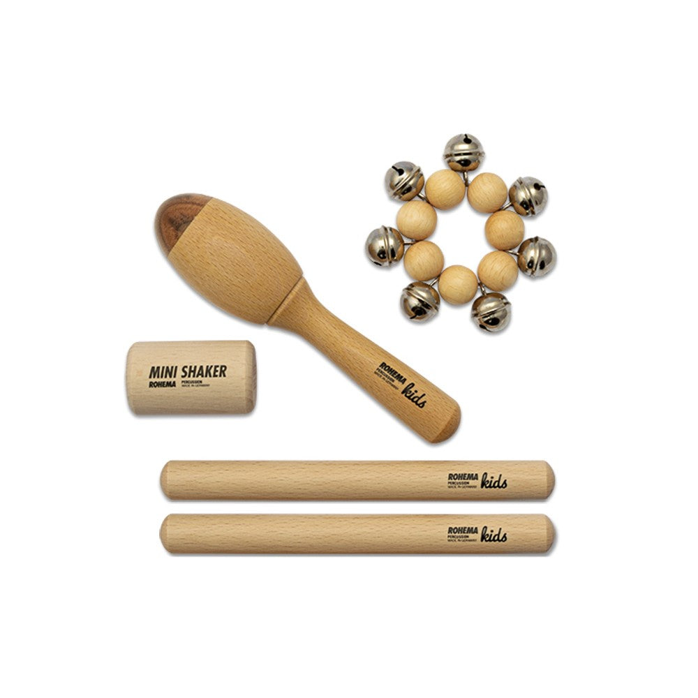 Percussie set voor kinderen naturel