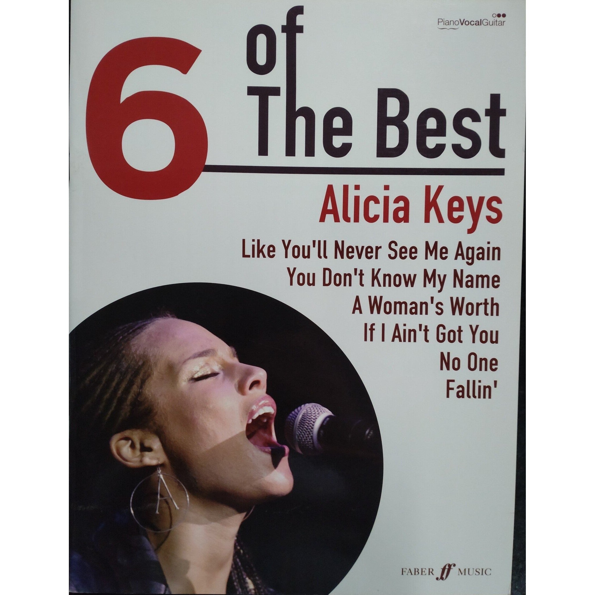 Faber Music Alicia Keys - 6 of The Best - Piano, Zang en Gitaar