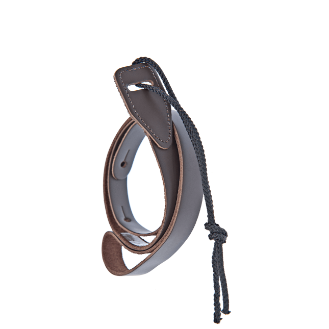 75M01 Leren mandoline band bruin