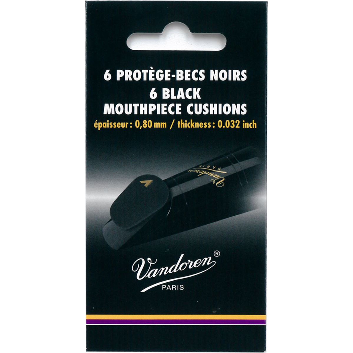 VMCX6+ Mondstuk patch zwart 0.80mm 6 stuks