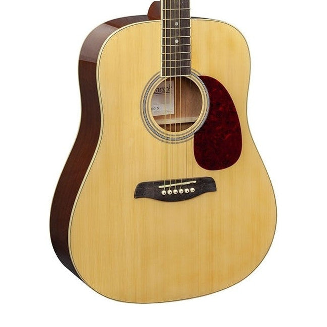 Brunswick BD200 NAT akoestisch gitaar vooraanzicht body