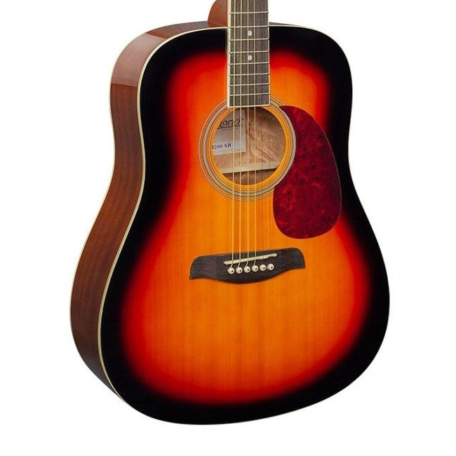 Brunswick BD200 SB akoestisch gitaar vooraanzicht body