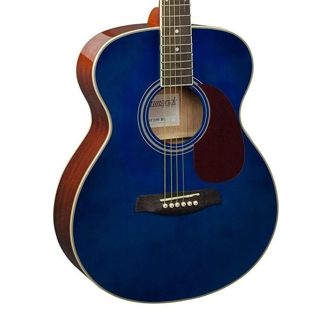 Brunswick BF200 BL akoestisch gitaar vooraanzicht body
