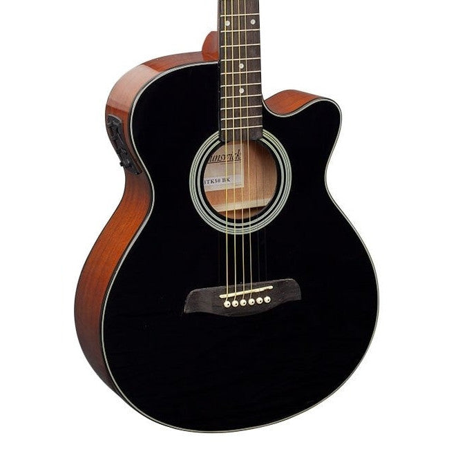 Brunswick BTK50 BK akoestisch/elektrisch gitaar vooraanzicht body