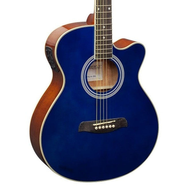 Brunswick BTK50 BL akoestisch/elektrisch gitaar vooraanzicht body