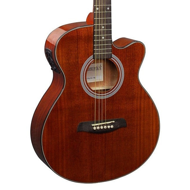 Brunswick BTK50 M akoestisch/elektrisch gitaar vooraanzicht body