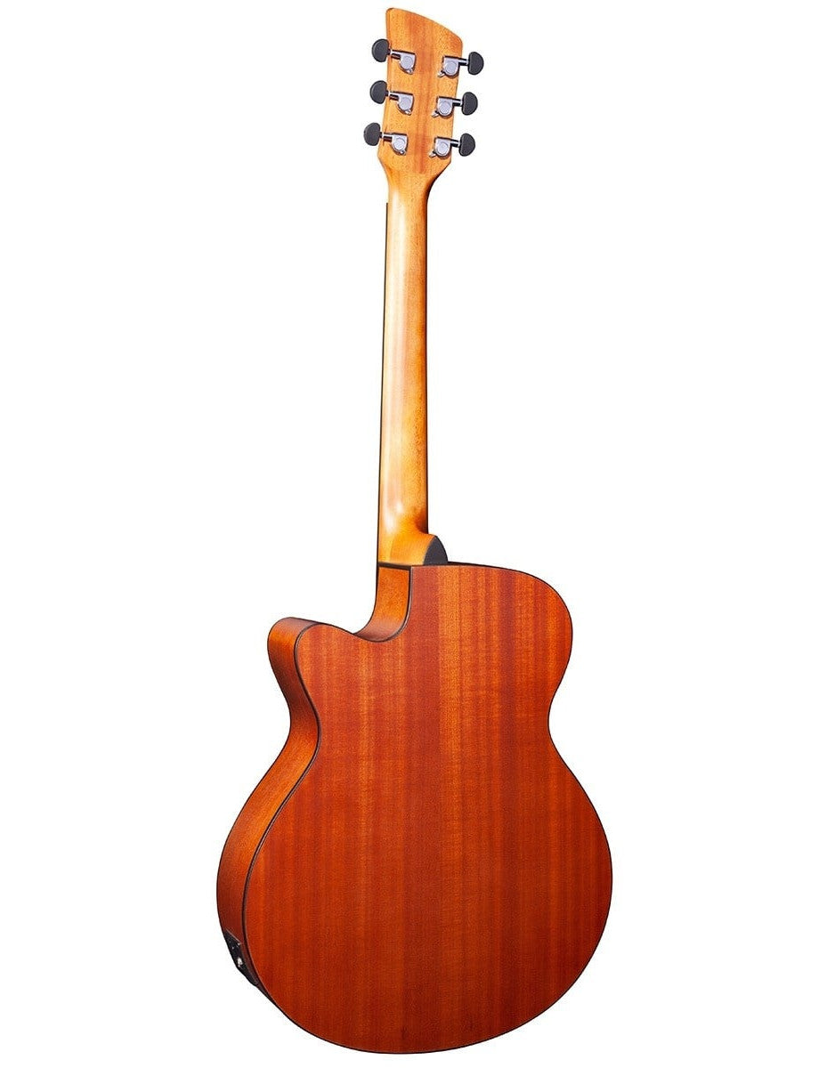 Brunswick BTK50 TB akoestisch/elektrisch gitaar achteraanzicht