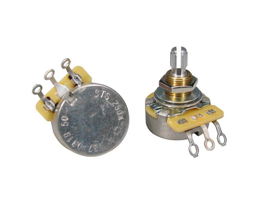 CTS250-B50 potmeter 250K Lineair, .375" bushing, 3/8" diam.