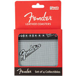 Leren onderzetters Fender Amp vorm 4 Pack