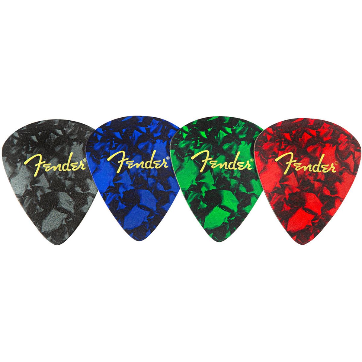 Leren onderzetters Fender Plectrum vorm 4 Pack