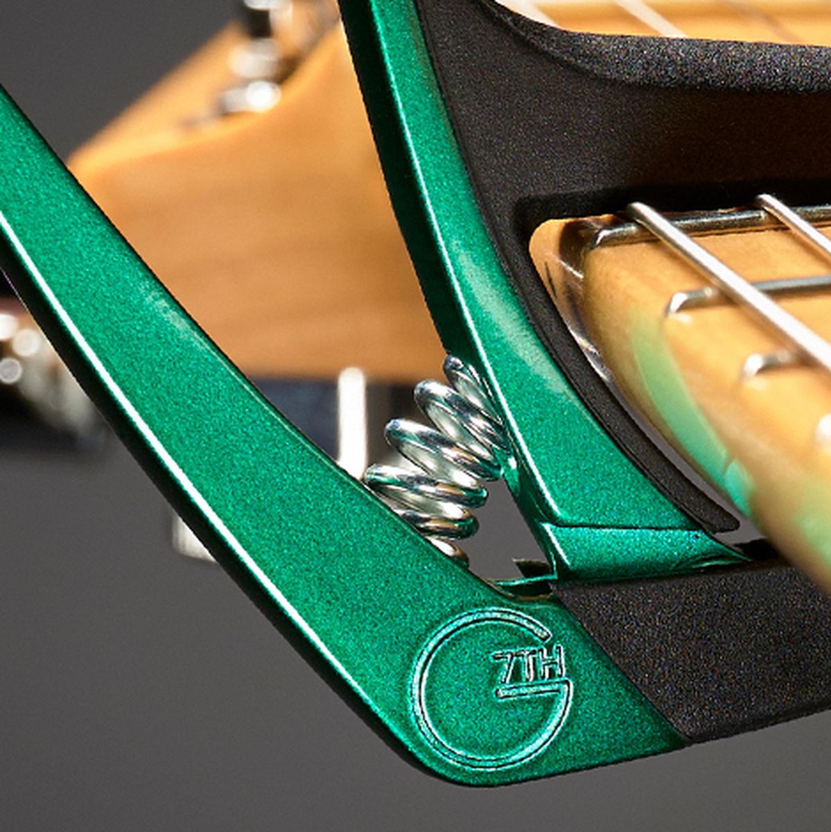 Nashville gitaar capo voor stalen snaren (akoestisch/elektrisch), groen