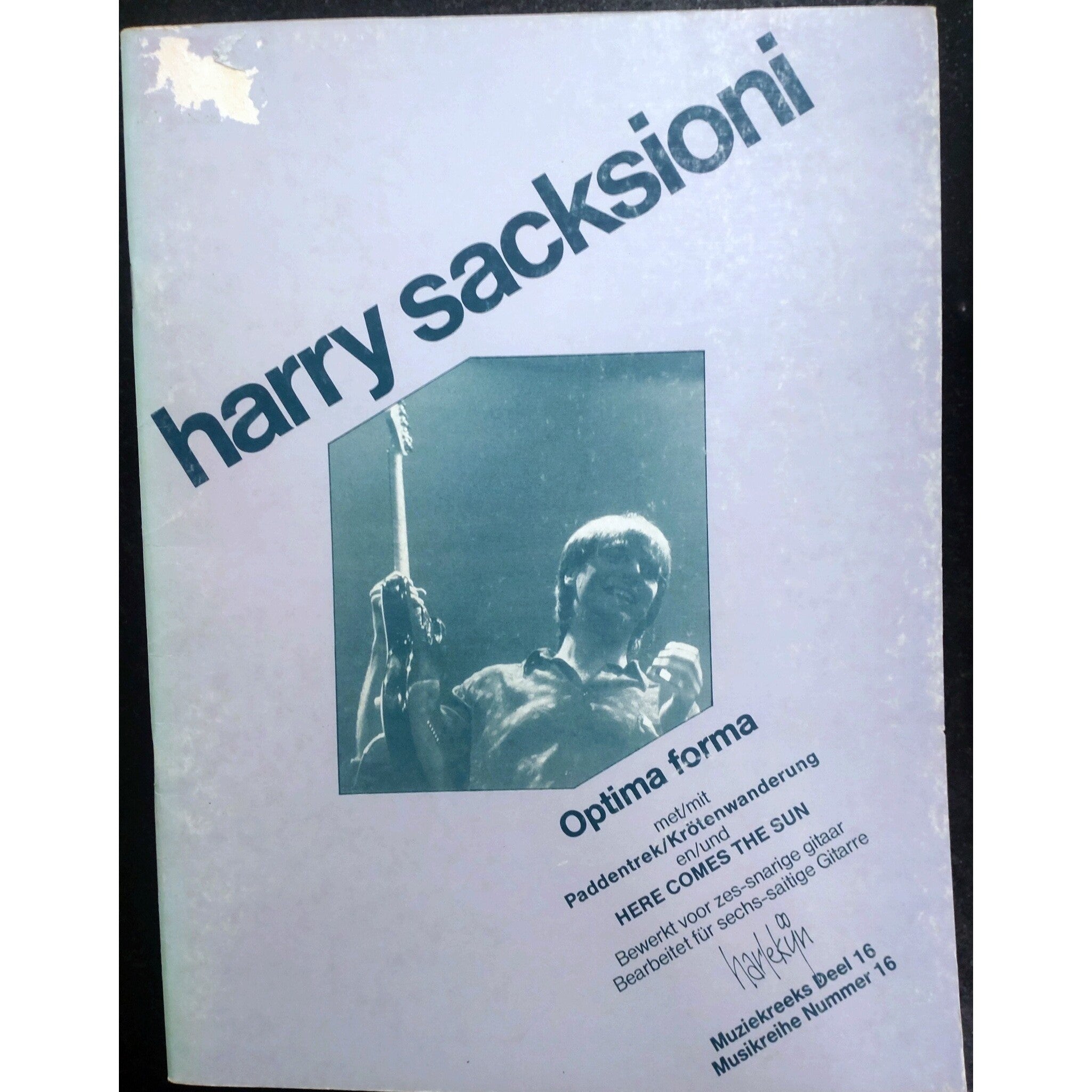 Harlekijn Harry Sacksioni - Optima forma  - Gitaar