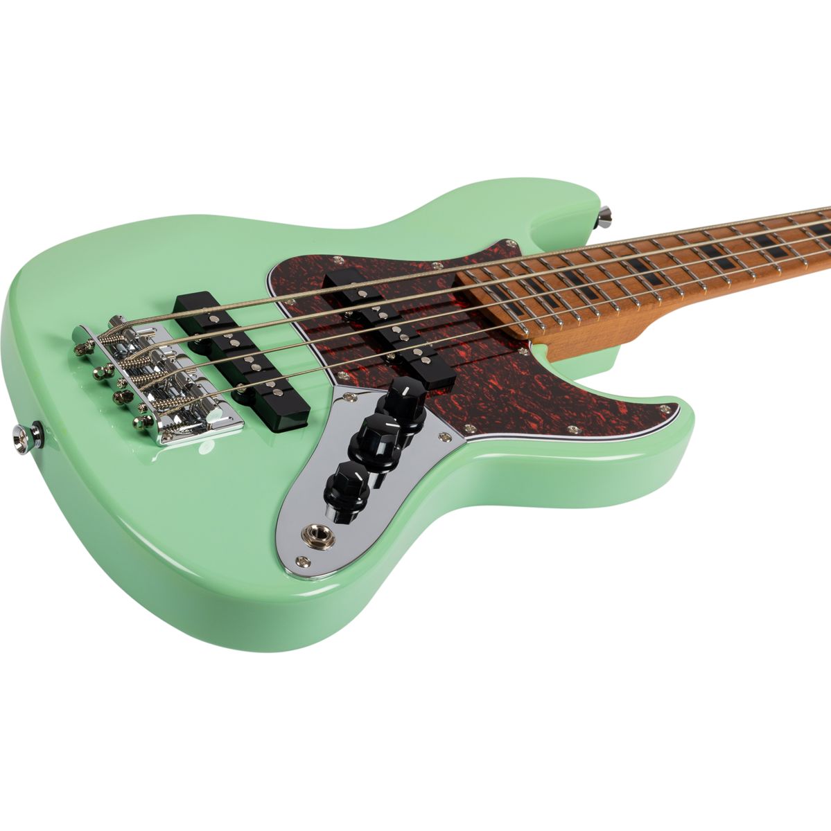 Jet JB-300 SFG basgitaar schuin aanzicht body