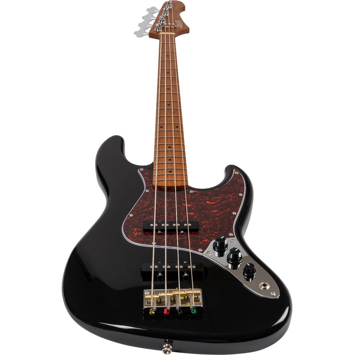 Jet JJB-300 BK 4-snarig basgitaar aanzicht schuin van onderen