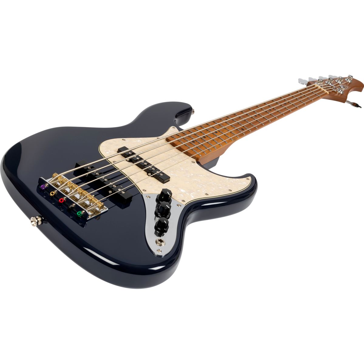 Jet JJB-305 DBL 5-snarig basgitaar schuin aanzicht