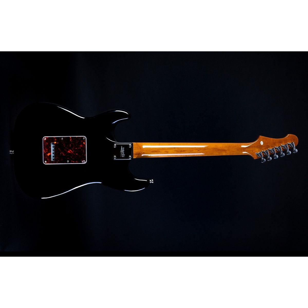Jet JS-300 BK elektrisch gitaar achteraanzicht dwars